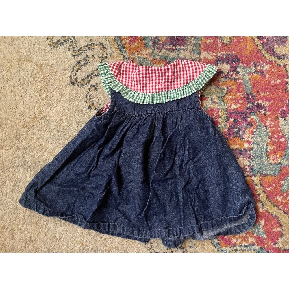 Vintage Samara Plaid Watermelon Dress